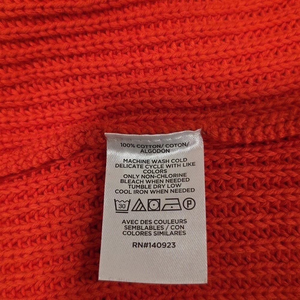 Loft Orange Knit Sleeveless Top. Size XS - Picture 5 of 5